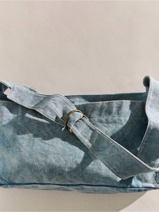 Free People Handbags - Free People Camp Crush Sling Bag Denim
